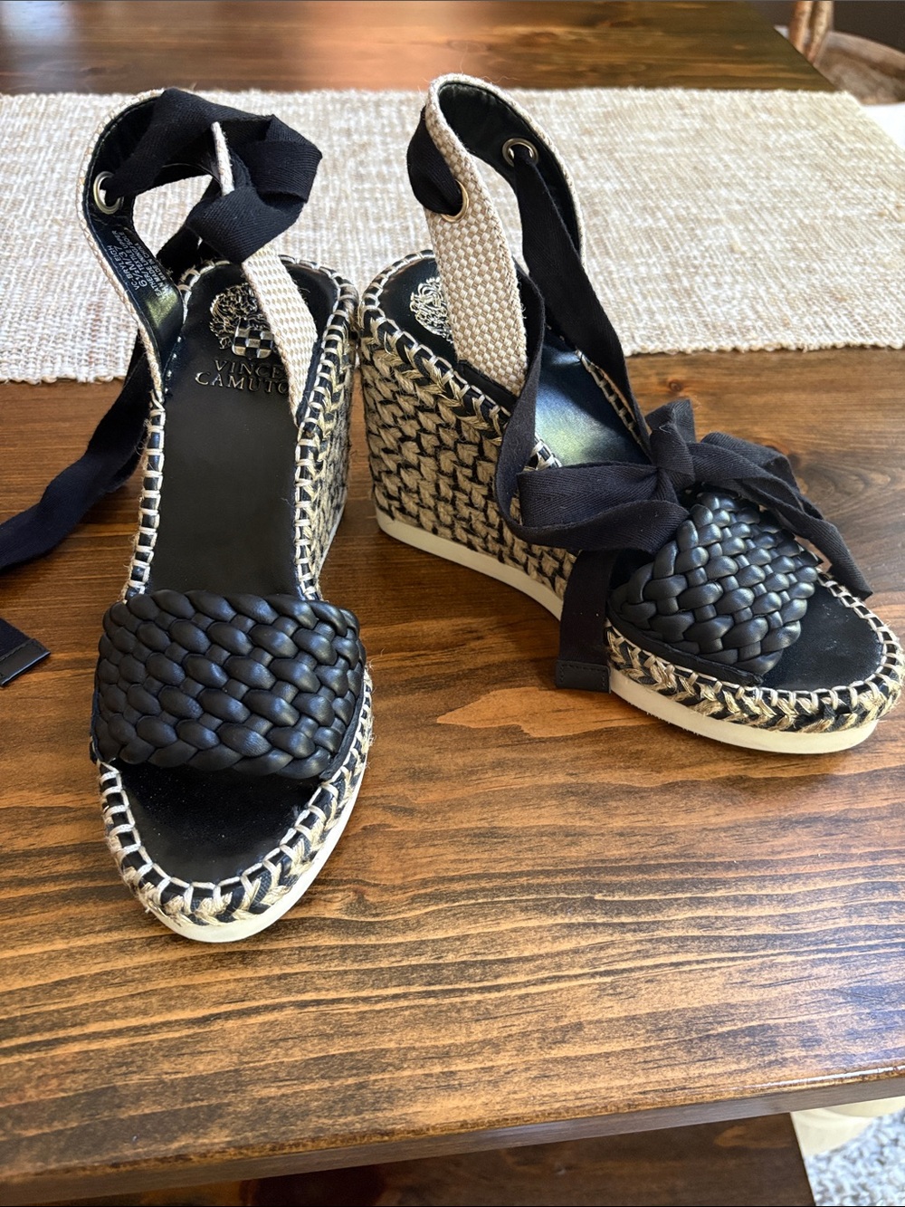 Vince Camino Bryleigh Espadrille Wedge Sandals-6.5